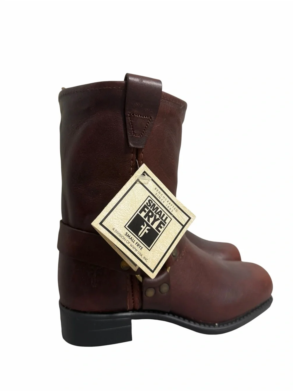Frye NEW Youth Vintage Small Frye Pull On Harness Boots Size 12 #267096